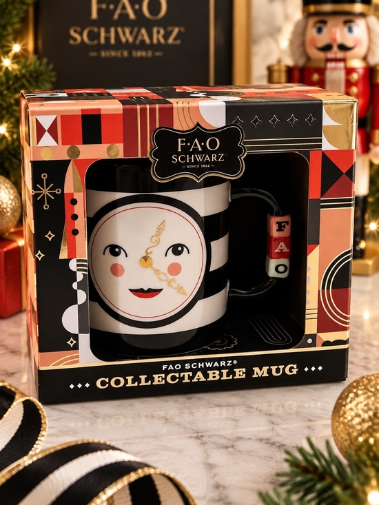 FAO Schwarz Other - FAO Schwarz Collectable Clock Face Mug 20 Oz 2018 Original Box